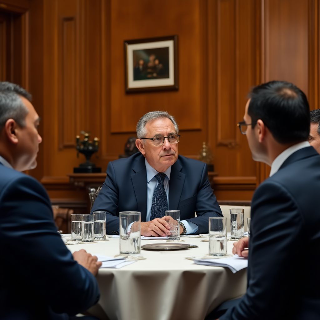 Reunión con inversores internacionales
